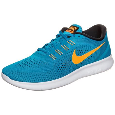 nike herren free rn laufschuhe blau bleu clair orange blanc|nike free rn 5.0.